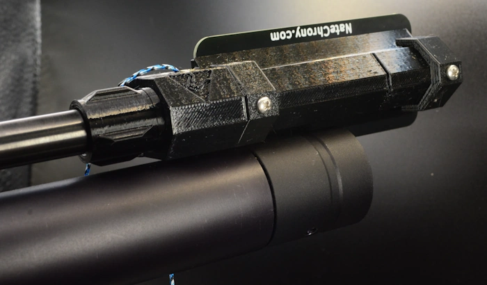 NateChrony chronograph air rifle airgun mounted